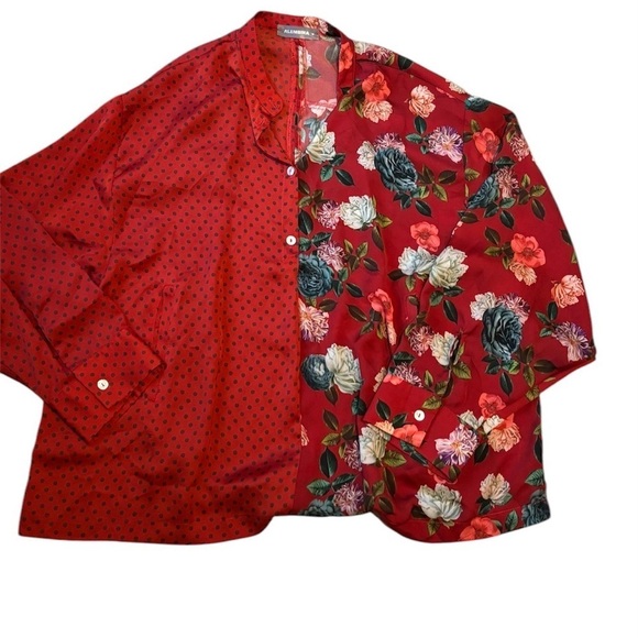 Alembika Top Shirt Oversized Long Sleeve Button Down - Picture 1 of 2